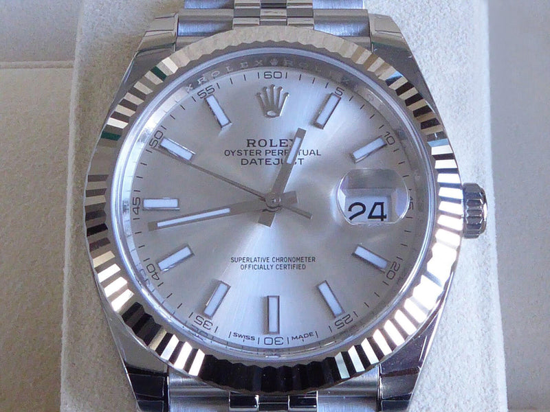 Luxury Watch Datejust 126334-0004 Silver 41 mm For Men