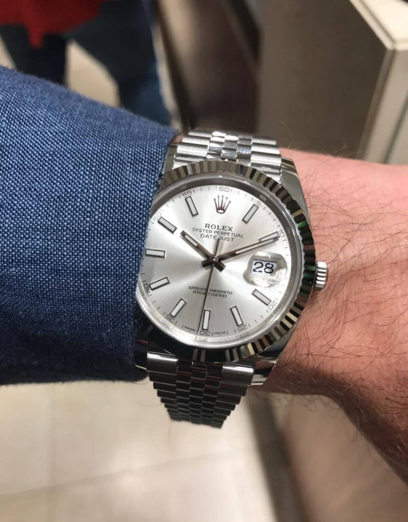 Luxury Watch Datejust 126334-0004 Silver 41 mm For Men