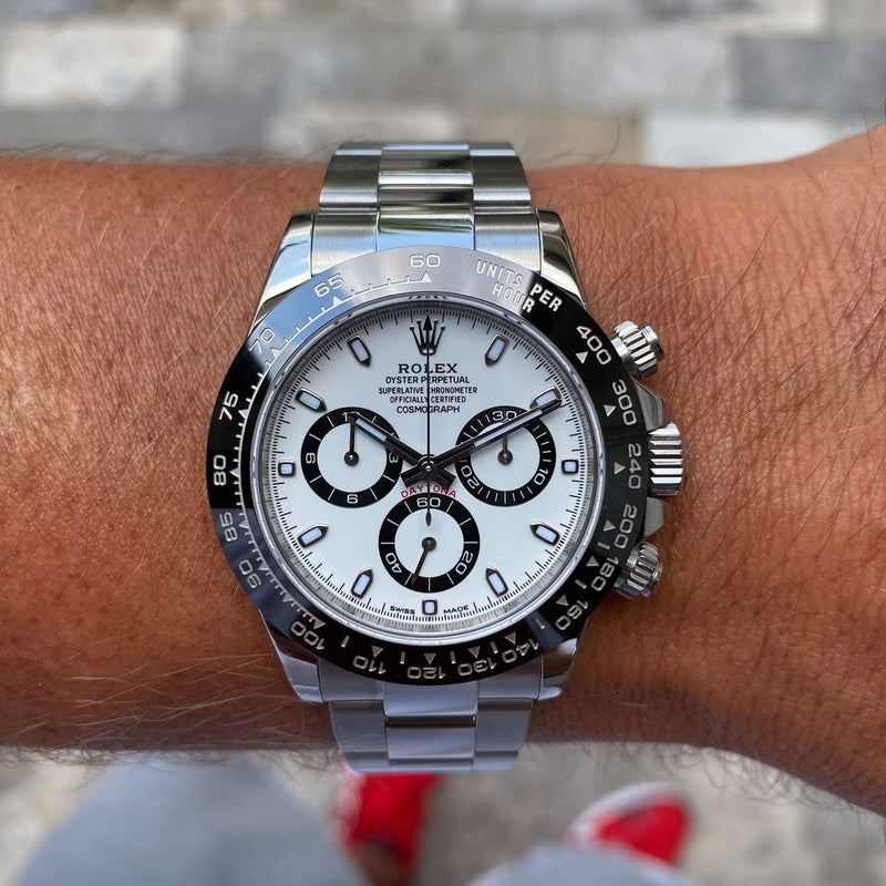 Daytona Cosmograph White Background Men's Watch