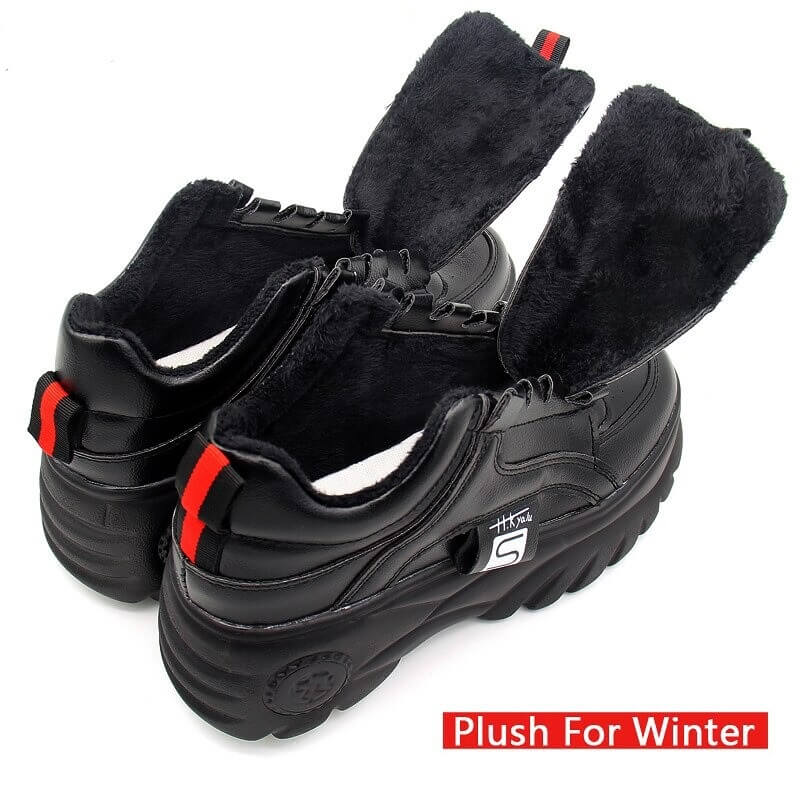 Ulzzang shoe Women Casual, Woman Sneakers Platform Wedges High Heels