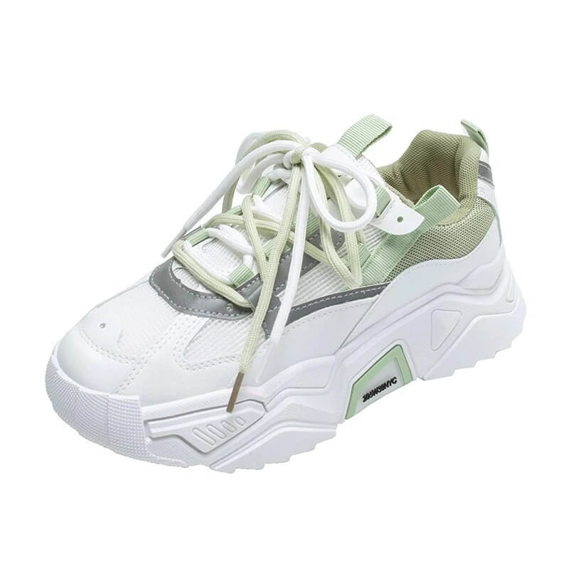 Women Platform Chunky Sneakers Designers Fashion Lace Up Casual Shoes Woman Tennis Basket Female Autumn Vulcanized Shoes 2020