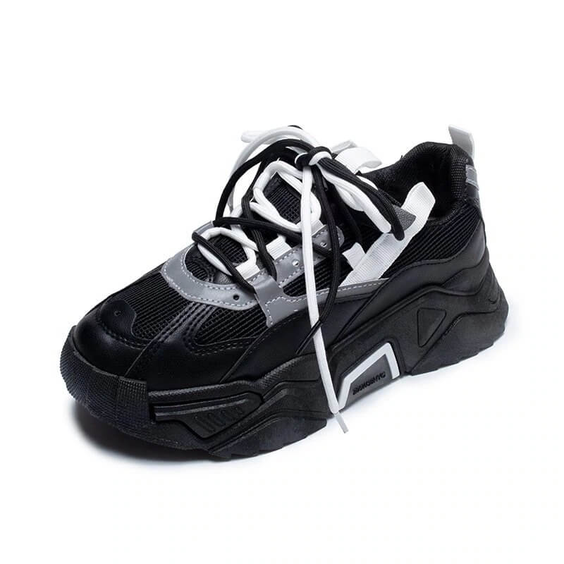 Women Platform Chunky Sneakers Designers Fashion Lace Up Casual Shoes Woman Tennis Basket Female Autumn Vulcanized Shoes 2020
