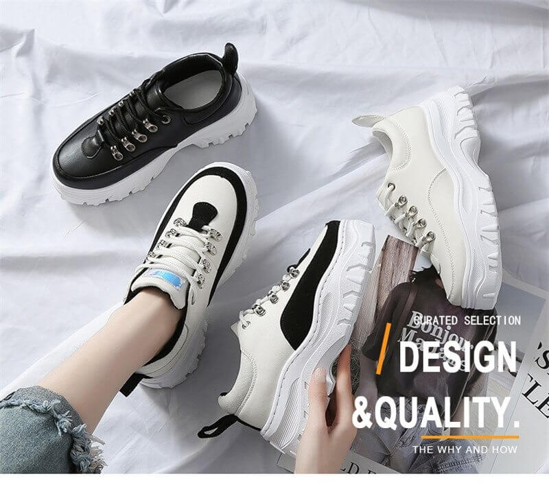 Sneakers Direct Selling Women Rubber Leather Breathable Eva Solomons Shoes 2019 Spring New Sports Casual Shoes Women's Fashion