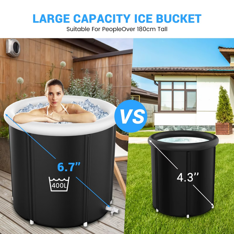 105 Gal Portable Ice Bath Tub for Athletes – Inflatable Cold Plunge Tub – Zella Mall™