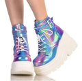 Winter Fashion High Platform Boots Leather High Wedges Ankle Boots Women 2020 New Female Punk Style High Heels Shoes for Woman